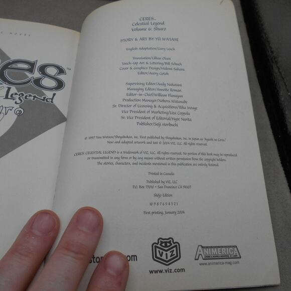 Ceres: Celestial Legend Vol 6: Shuro English Manga Yuu Watase 2004 - Picture 5 of 8